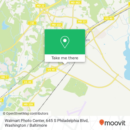 Mapa de Walmart Photo Center, 645 S Philadelphia Blvd