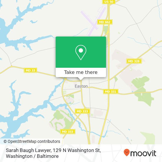 Sarah Baugh Lawyer, 129 N Washington St map