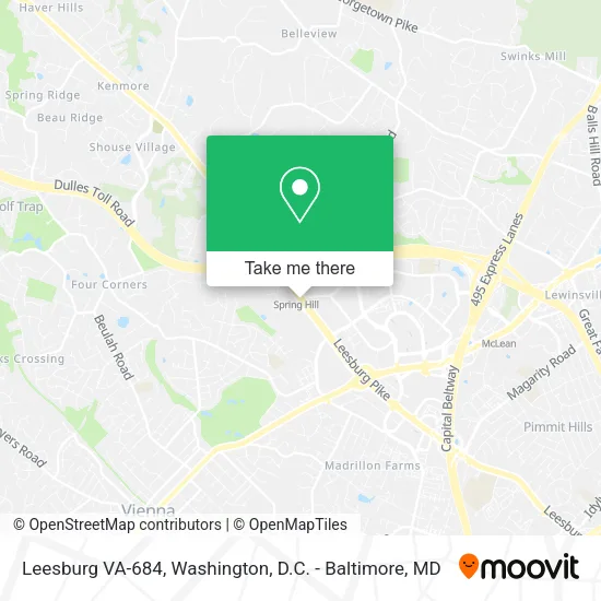 Leesburg VA-684 map