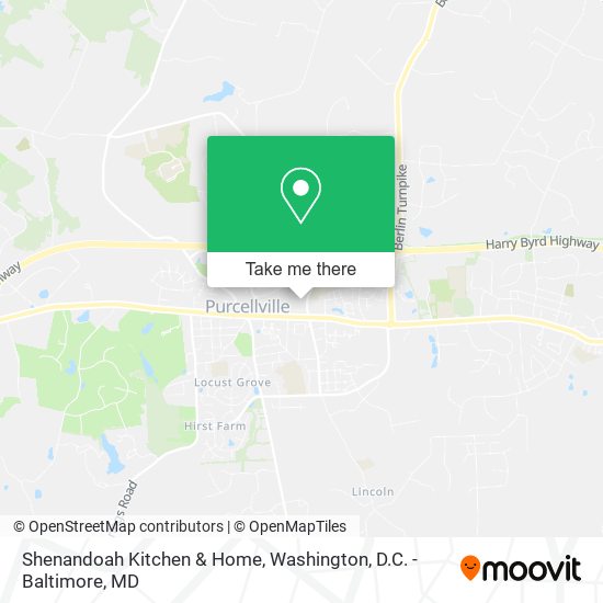 Mapa de Shenandoah Kitchen & Home