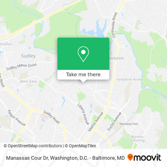 Manassas Cour Dr map