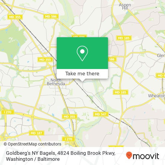 Mapa de Goldberg's NY Bagels, 4824 Boiling Brook Pkwy