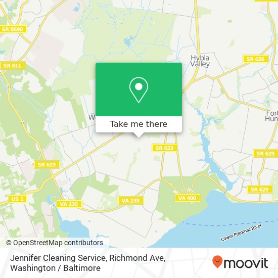 Jennifer Cleaning Service, Richmond Ave map