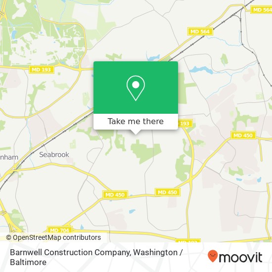 Barnwell Construction Company map