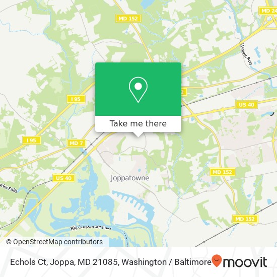 Mapa de Echols Ct, Joppa, MD 21085