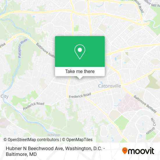 Hubner N Beechwood Ave map