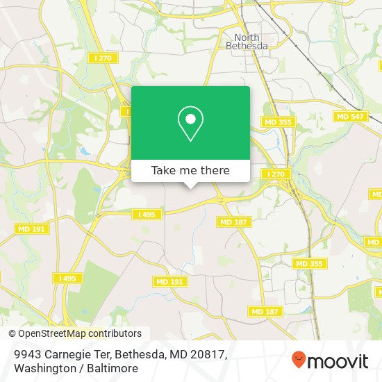 9943 Carnegie Ter, Bethesda, MD 20817 map