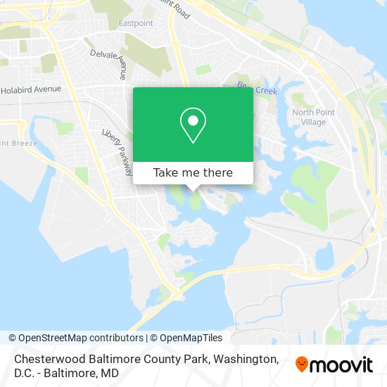 Mapa de Chesterwood Baltimore County Park