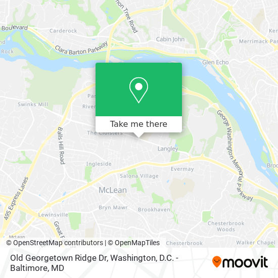 Mapa de Old Georgetown Ridge Dr