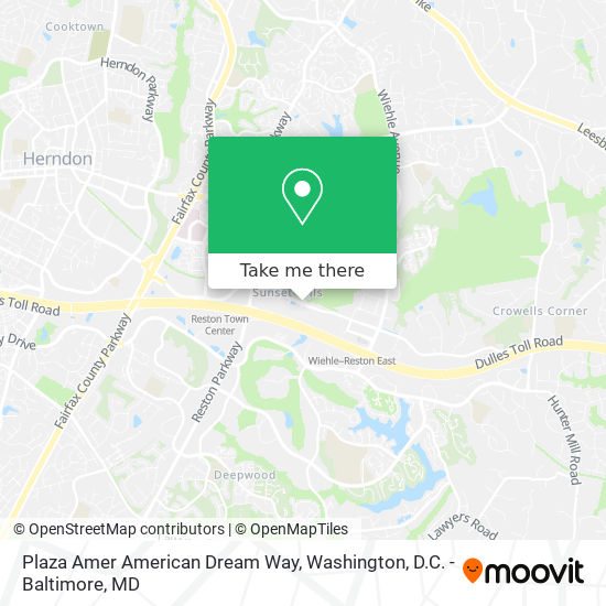 Plaza Amer American Dream Way map