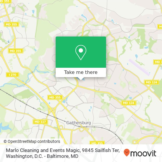 Mapa de Marlo Cleaning and Events Magic, 9845 Sailfish Ter