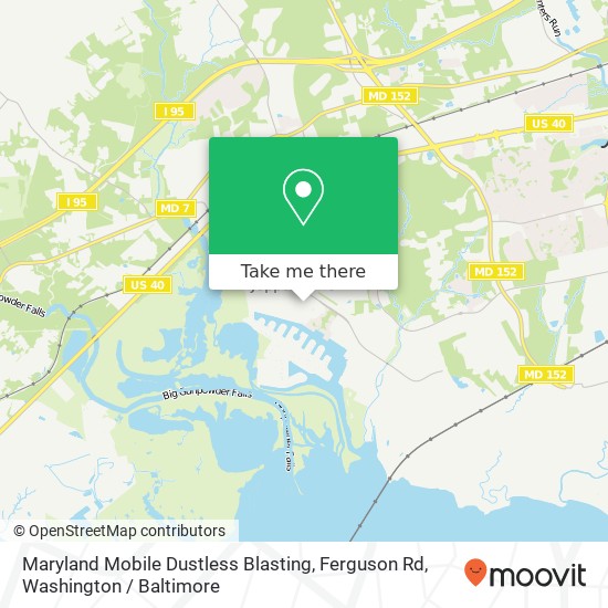 Mapa de Maryland Mobile Dustless Blasting, Ferguson Rd