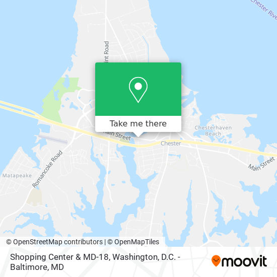 Shopping Center & MD-18 map