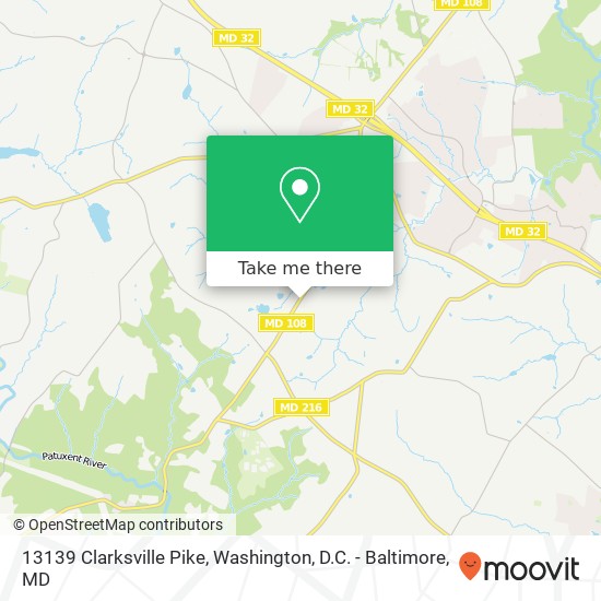 13139 Clarksville Pike, Highland, MD 20777 map