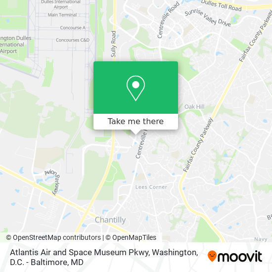 Atlantis Air and Space Museum Pkwy map