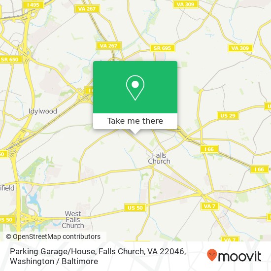 Parking Garage / House, Falls Church, VA 22046 map