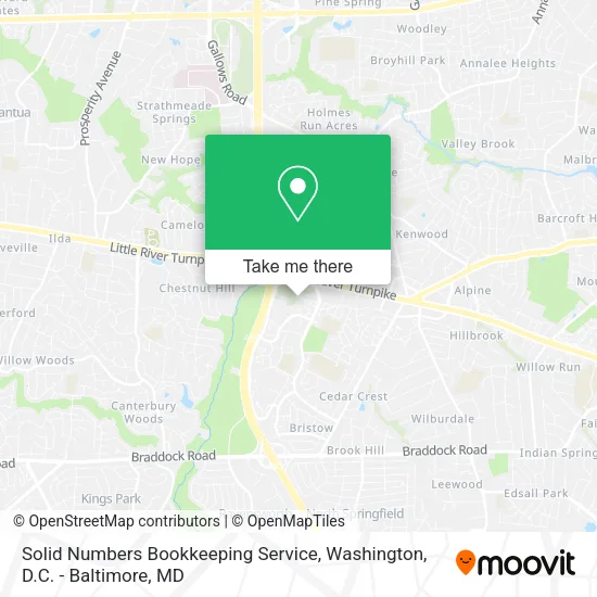 Solid Numbers Bookkeeping Service map