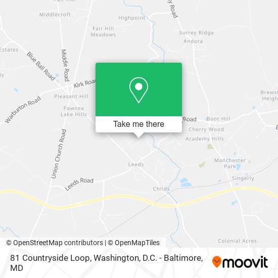 Mapa de 81 Countryside Loop, Elkton, MD 21921