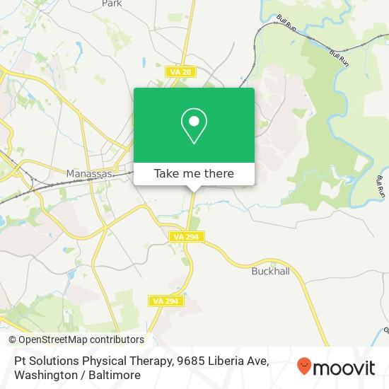 Mapa de Pt Solutions Physical Therapy, 9685 Liberia Ave