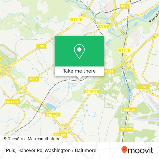 Mapa de Puls, Hanover Rd