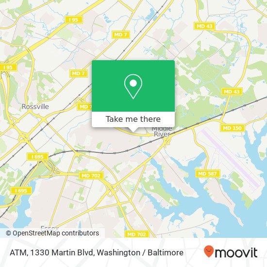 ATM, 1330 Martin Blvd map