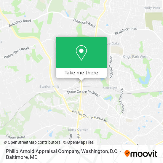 Philip Arnold Appraisal Company map