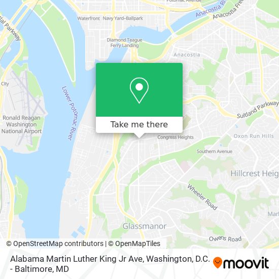 Mapa de Alabama Martin Luther King Jr Ave