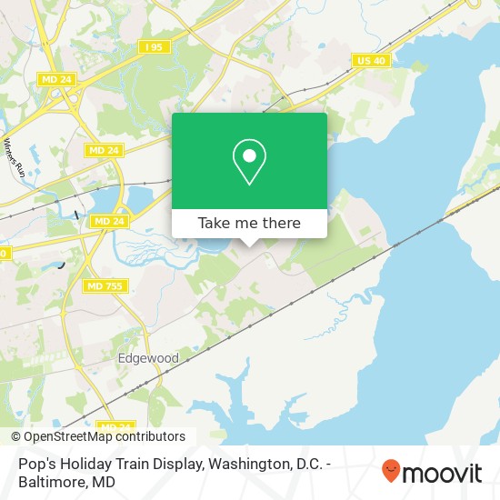 Pop's Holiday Train Display map