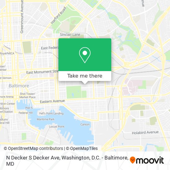 Mapa de N Decker S Decker Ave