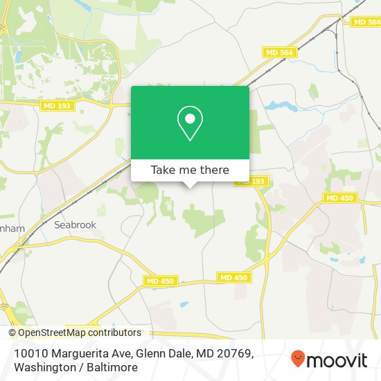 10010 Marguerita Ave, Glenn Dale, MD 20769 map