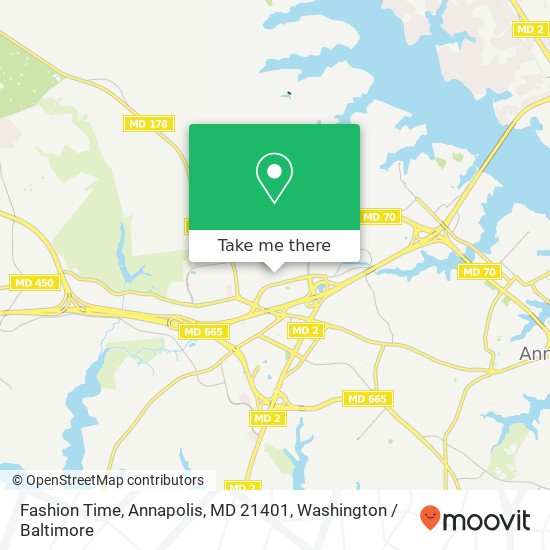 Fashion Time, Annapolis, MD 21401 map