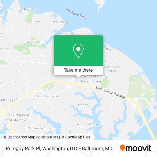 Peregoy Park Pl, Annapolis, MD 21409 map