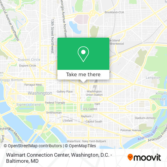 Walmart Connection Center map