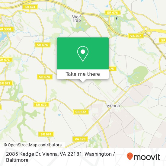 2085 Kedge Dr, Vienna, VA 22181 map