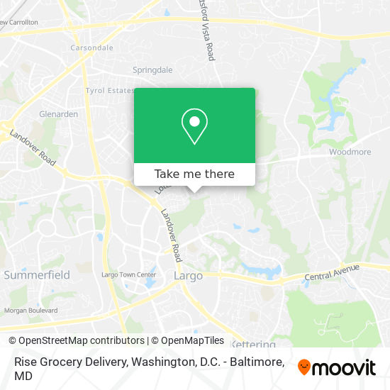 Rise Grocery Delivery map