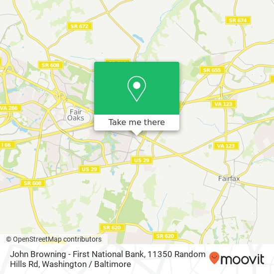 John Browning - First National Bank, 11350 Random Hills Rd map