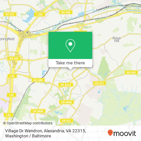 Village Dr Wendron, Alexandria, VA 22315 map