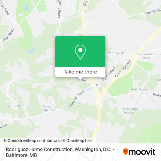 Rodriguez Home Construction map