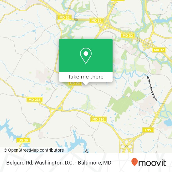 Belgaro Rd, Laurel, MD 20723 map