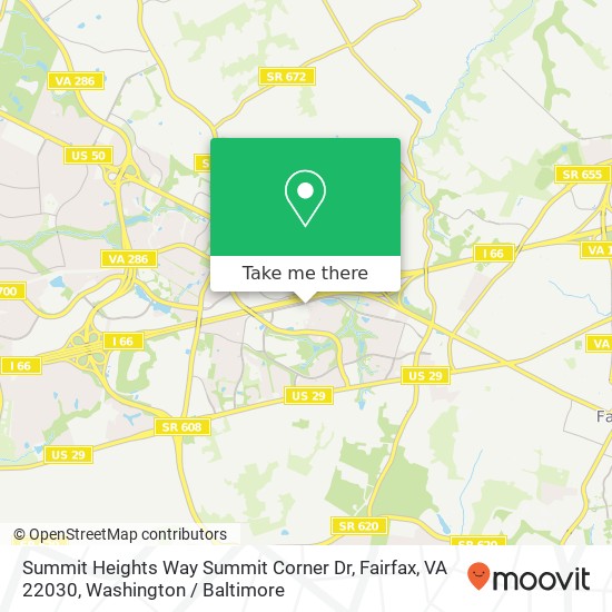 Summit Heights Way Summit Corner Dr, Fairfax, VA 22030 map