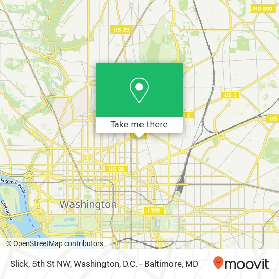 Slick, 5th St NW map