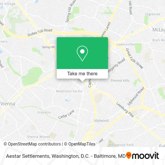 Aestar Settlements map