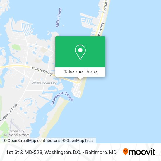 1st St & MD-528 map