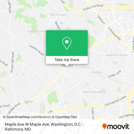 Mapa de Maple Ave W Maple Ave