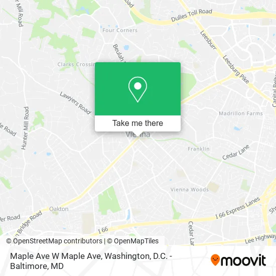 Maple Ave W Maple Ave map