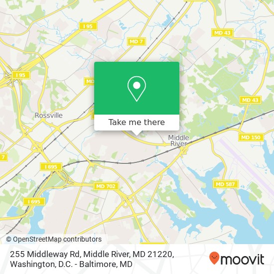 255 Middleway Rd, Middle River, MD 21220 map