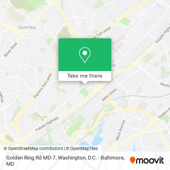 Golden Ring Rd MD-7 map