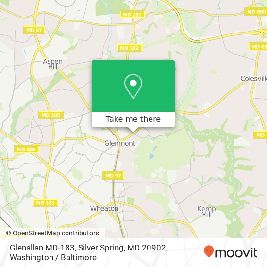 Glenallan MD-183, Silver Spring, MD 20902 map