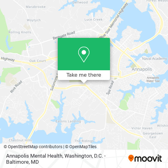 Annapolis Mental Health map