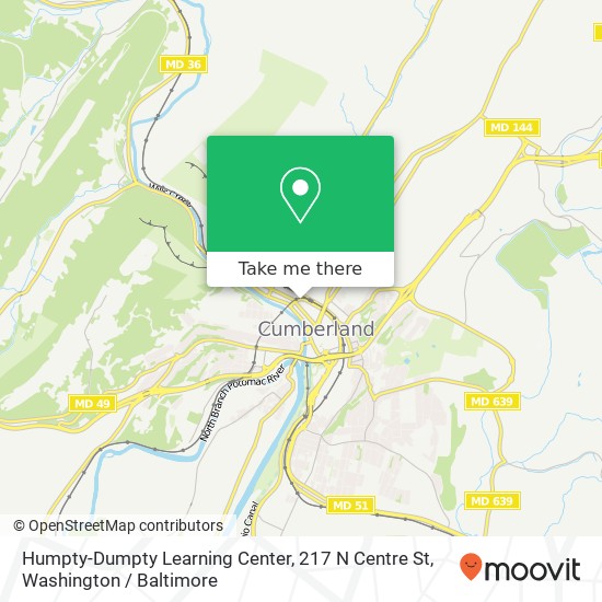 Mapa de Humpty-Dumpty Learning Center, 217 N Centre St